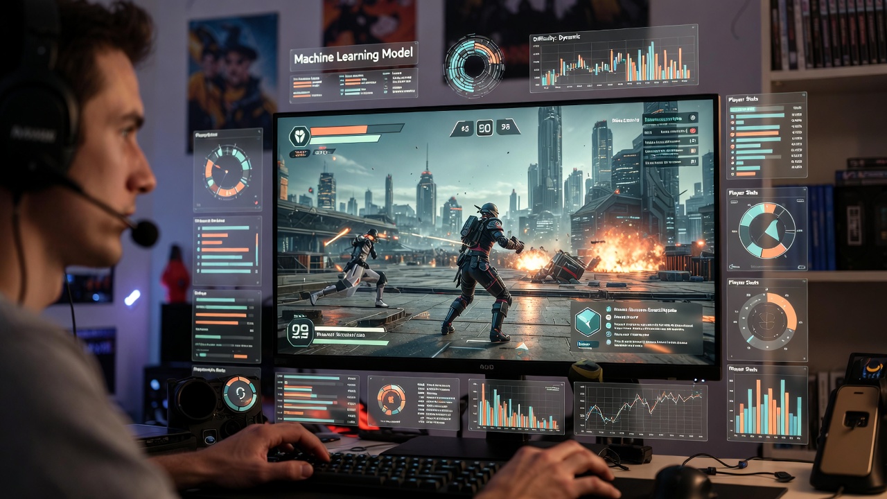 Dynamic Difficulty Through Machine Learning