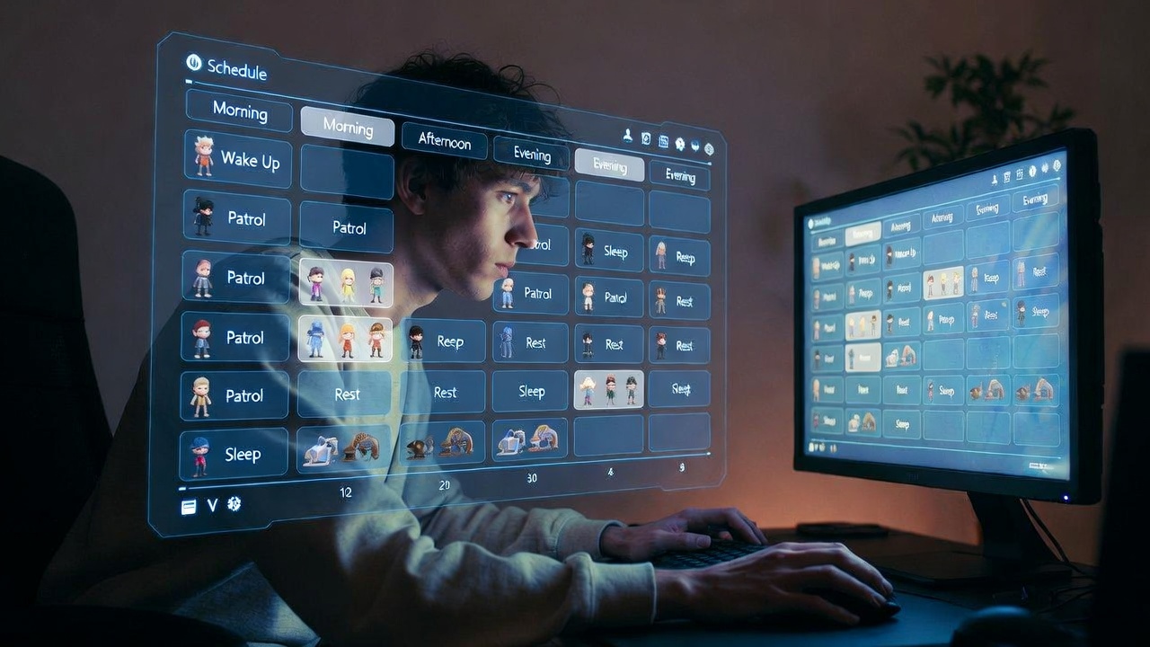 AI-Driven NPC Schedules and Daily Life Systems